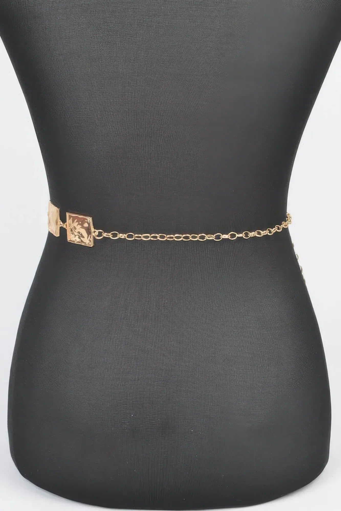 Hammered Square Metal Chain Belt | Mixtshop LLC