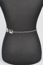 Hammered Square Metal Chain Belt | Mixtshop LLC