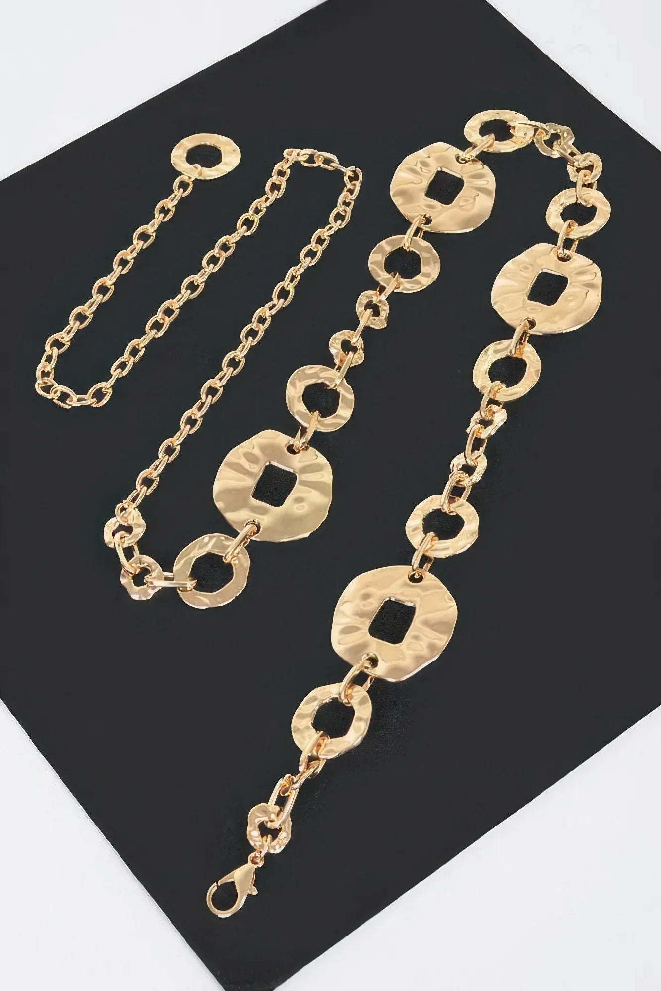 Hammered Metal Chain Belt | Mixtshop LLC