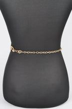 Hammered Metal Chain Belt | Mixtshop LLC