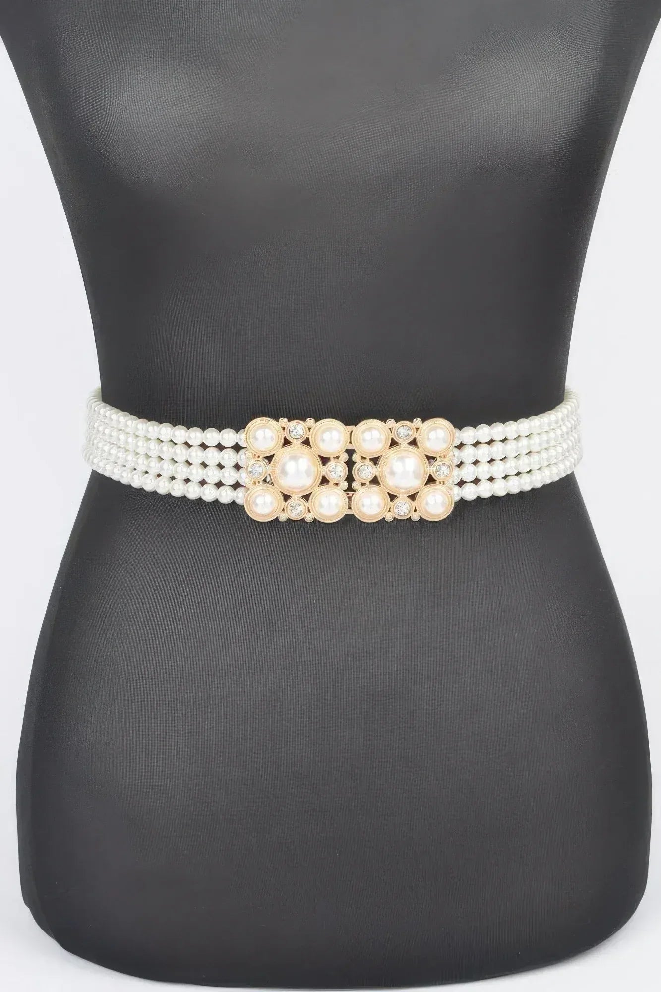 Faux Pearl Elastic Belt | Mixtshop LLC Main image