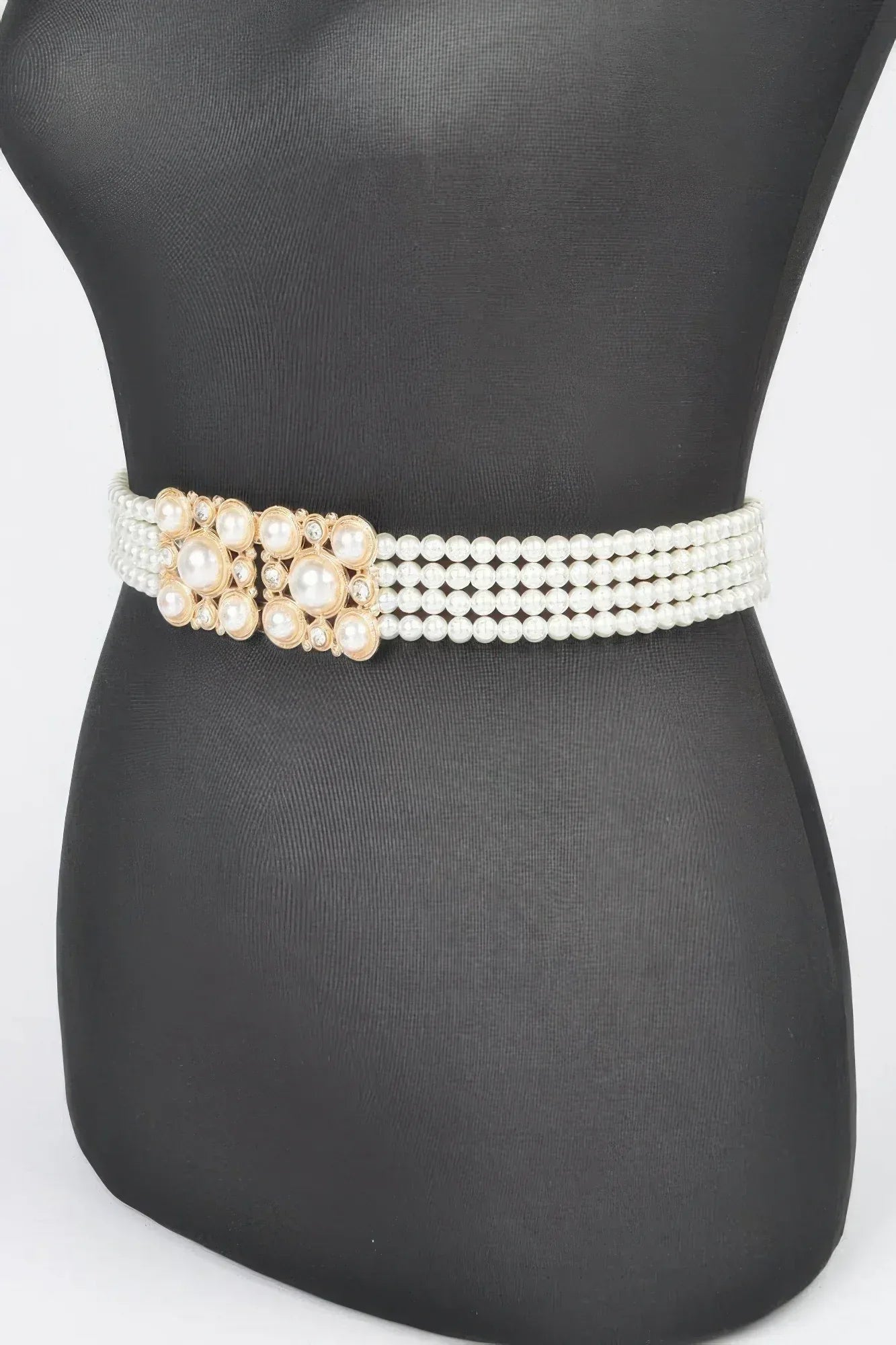 Faux Pearl Elastic Belt Secondary image