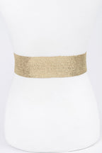 Wide Pearl Buckle Elastic Belt | Mixtshop LLC