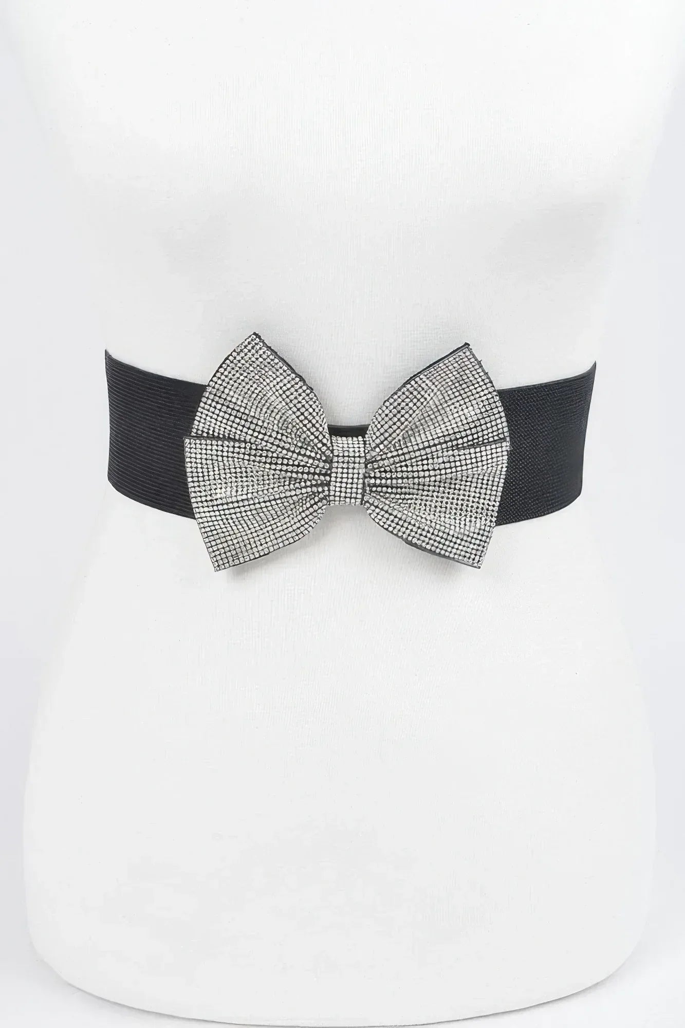 Rhinestone Ribbon Elastic Belt | Mixtshop LLC Main image