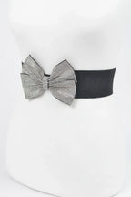 Rhinestone Ribbon Elastic Belt | Mixtshop LLC