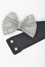 Rhinestone Ribbon Elastic Belt | Mixtshop LLC