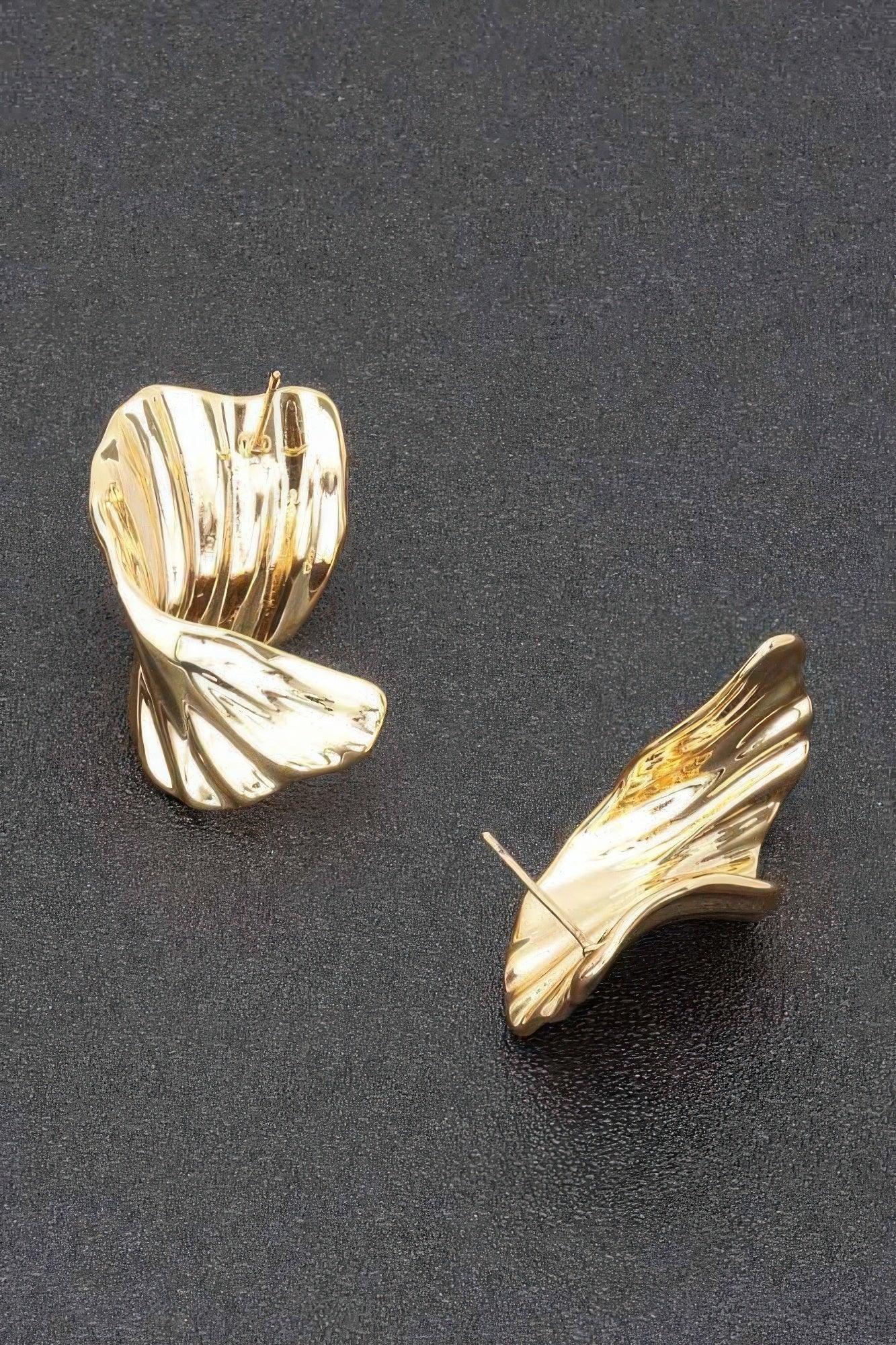 Gold Plated Metal Earring | Mixtshop LLC