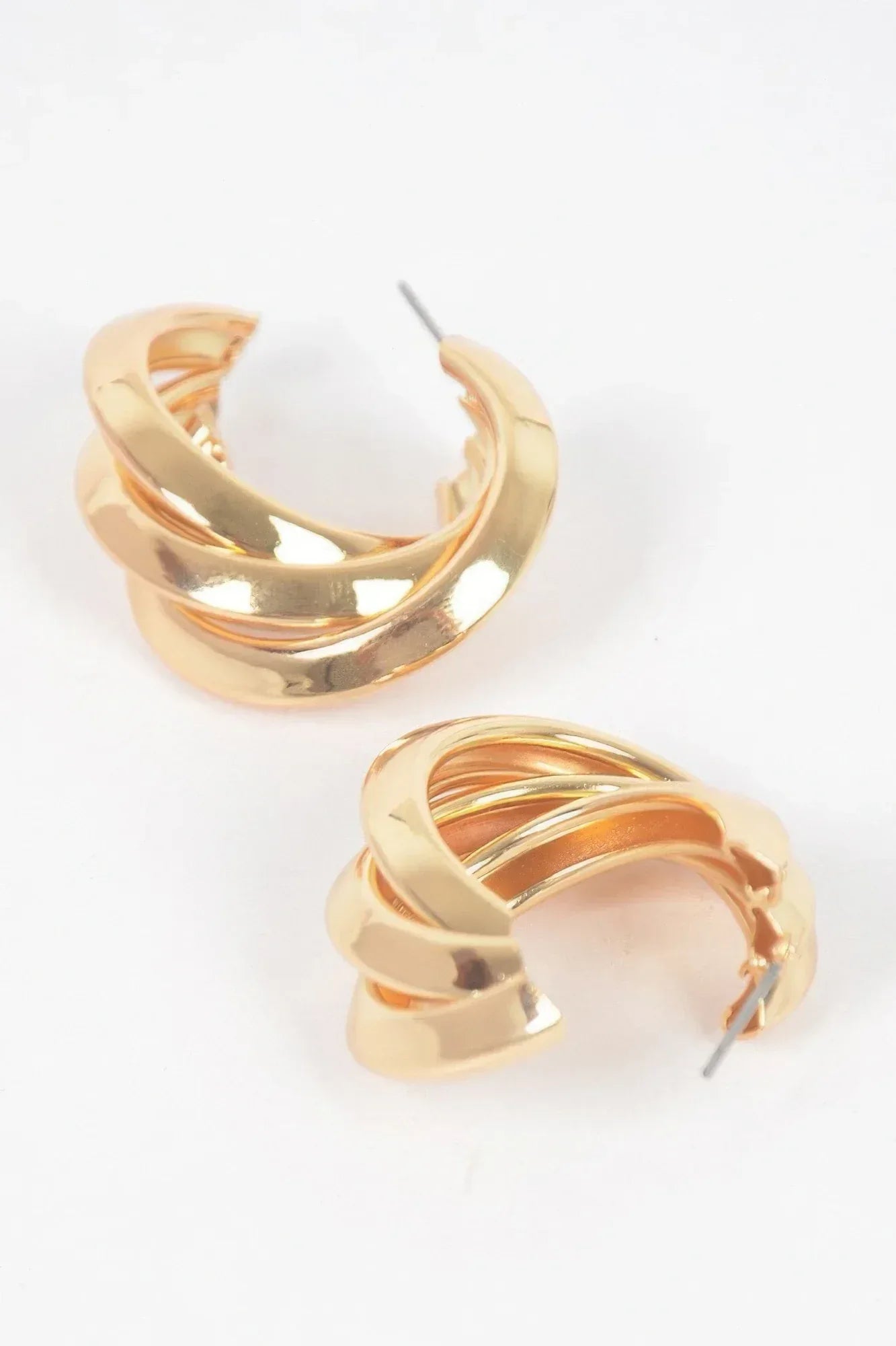 Multi Metal Small Hoop Earring Secondary image