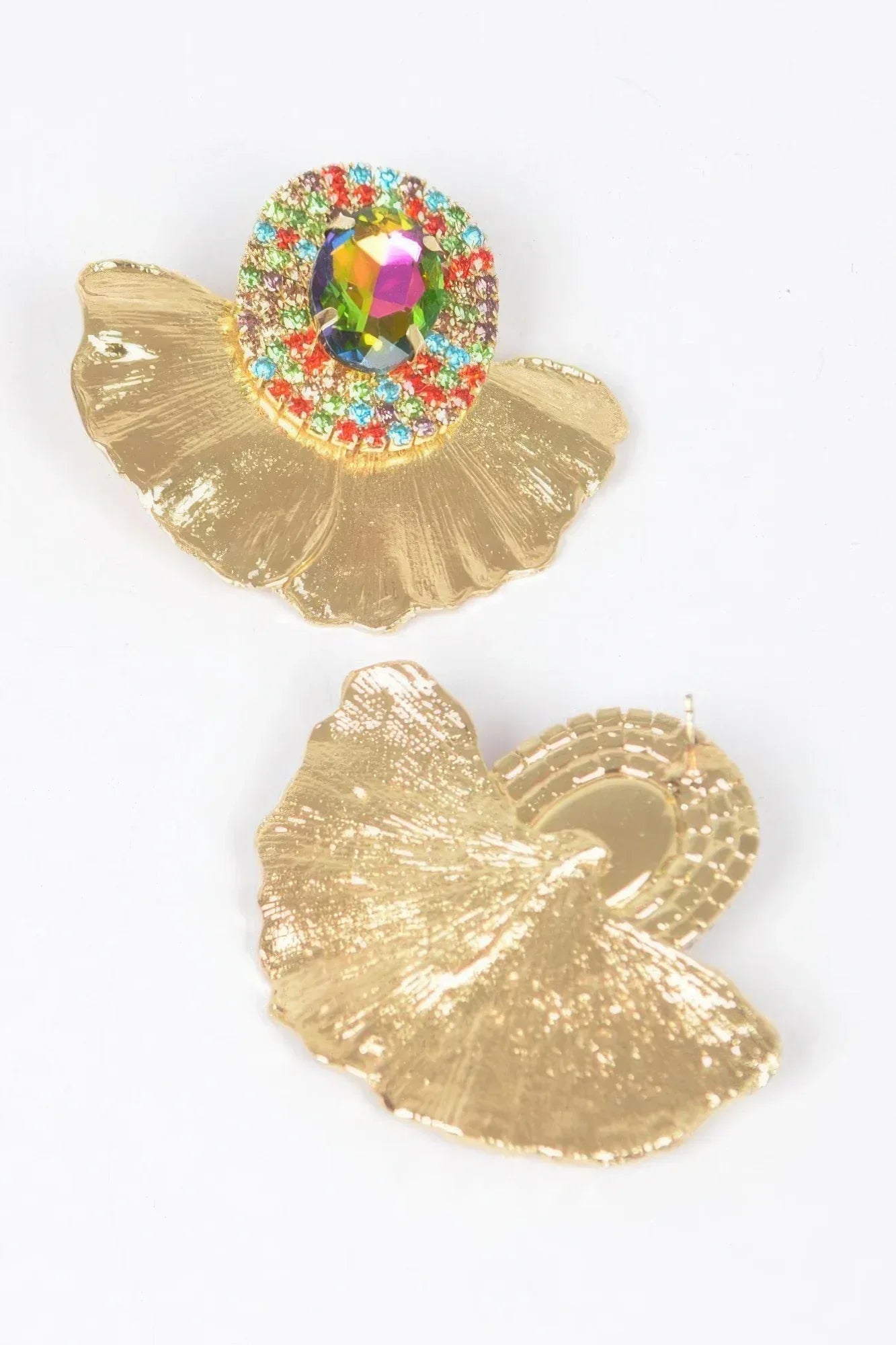 Rhinestone Metal Earrings Secondary image