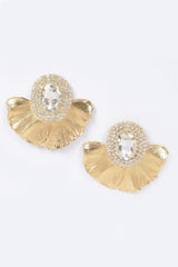 Rhinestone Metal Earrings | Mixtshop LLC