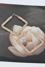 Big Square Glitter Earrings | Mixtshop LLC