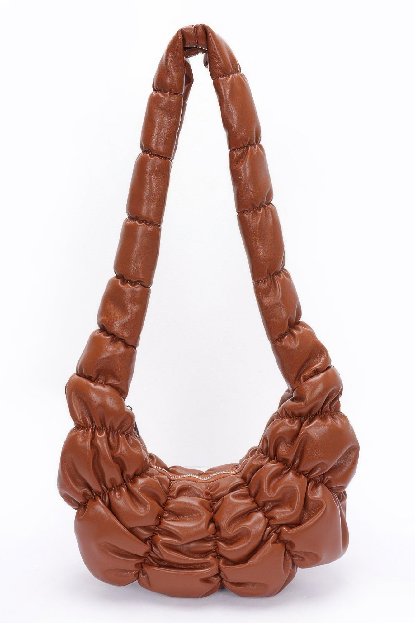 Pleated Faux Leather Crossbody Bag | Mixtshop LLC
