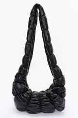 Pleated Faux Leather Crossbody Bag | Mixtshop LLC