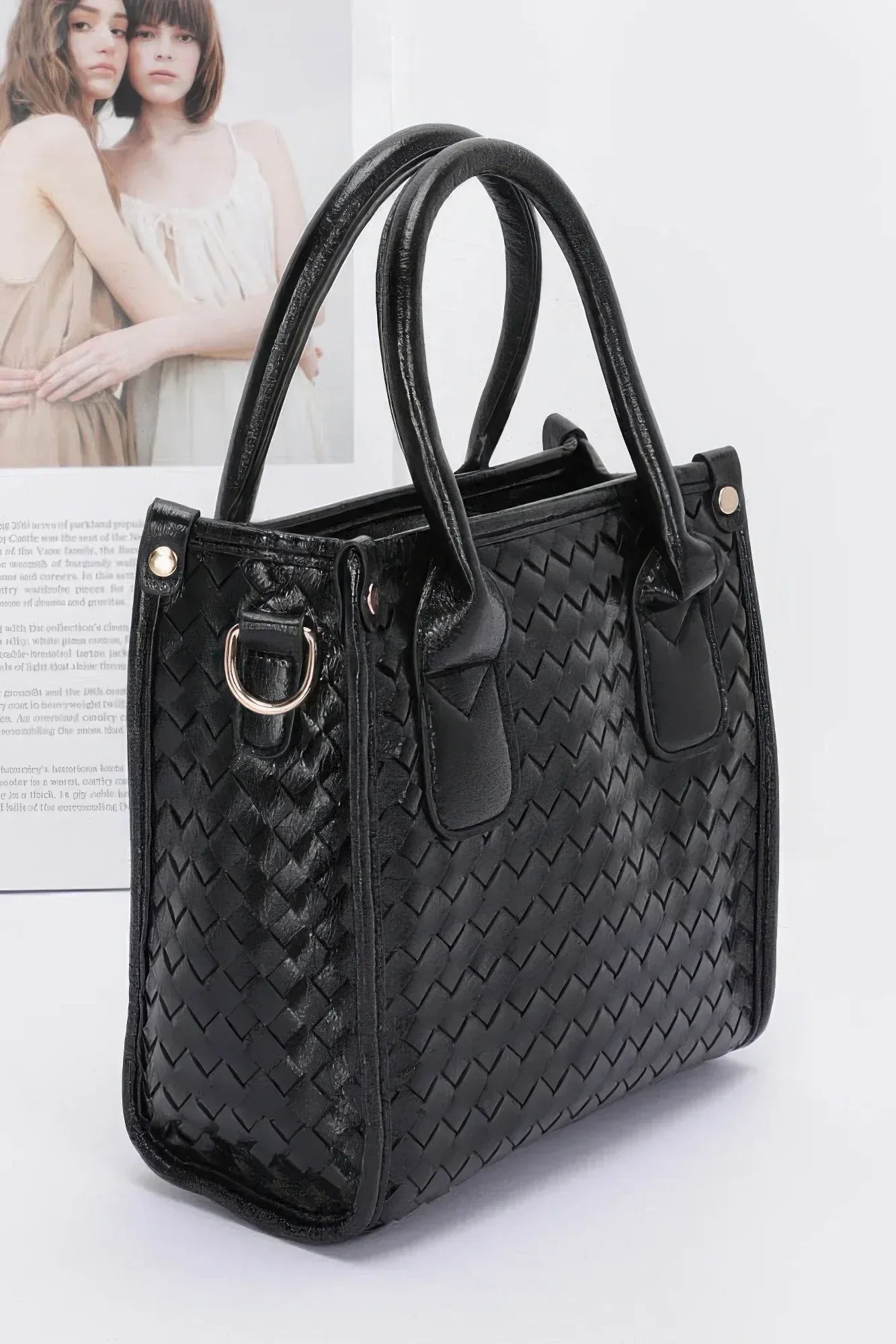 Metallic Braided Tote Bag Secondary image