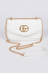 Quilted Faux Leather Crossbody Bag | Mixtshop LLC