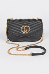 Quilted Faux Leather Crossbody Bag | Mixtshop LLC