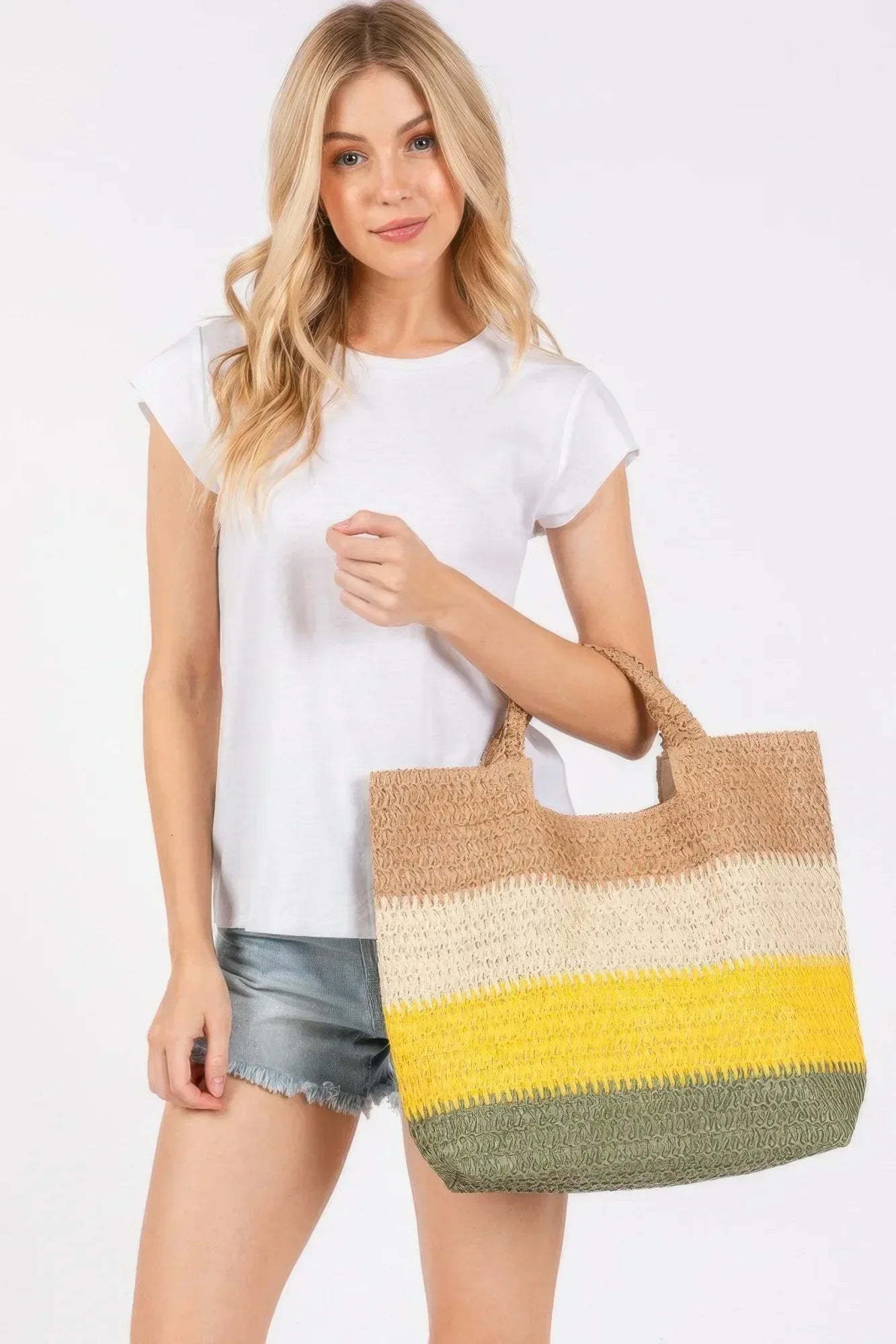 Multi Color Stripe Tote Bag | Mixtshop LLC