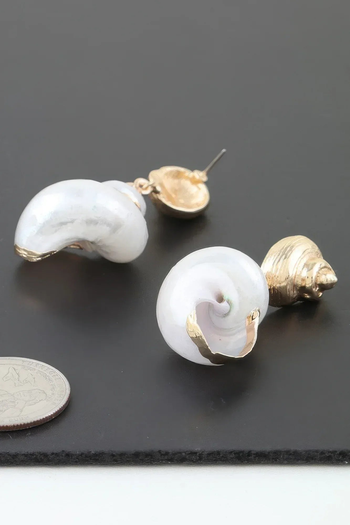 Twin Heart Of The Sea Stud Earrings Secondary image