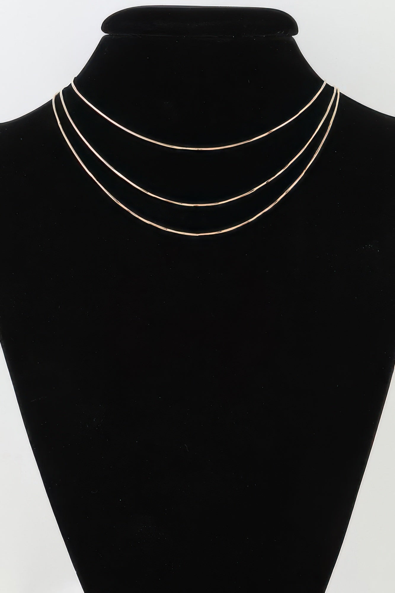 Triple Sleek Chain Necklace | Mixtshop LLC Main image