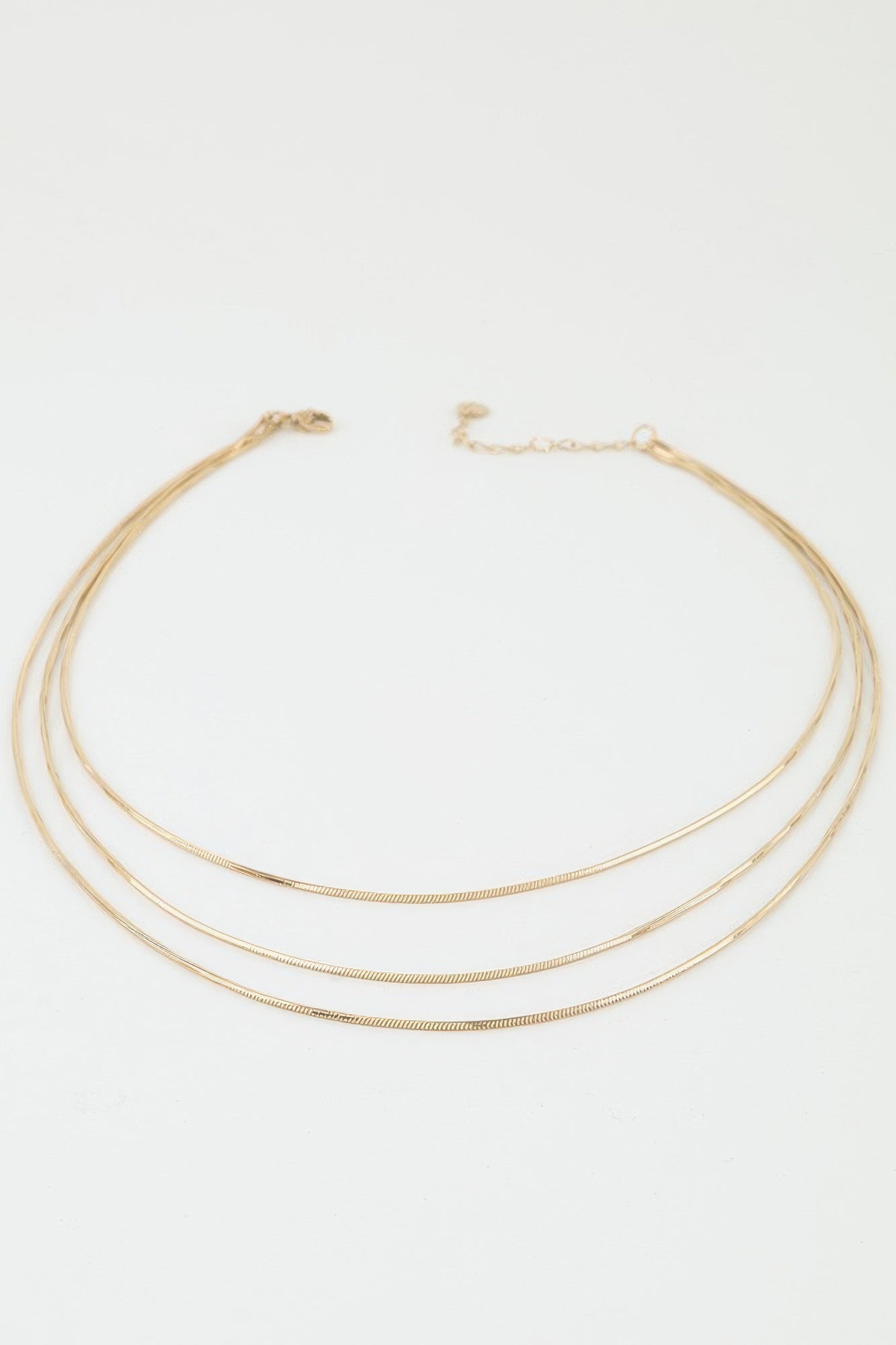 Triple Sleek Chain Necklace Secondary image