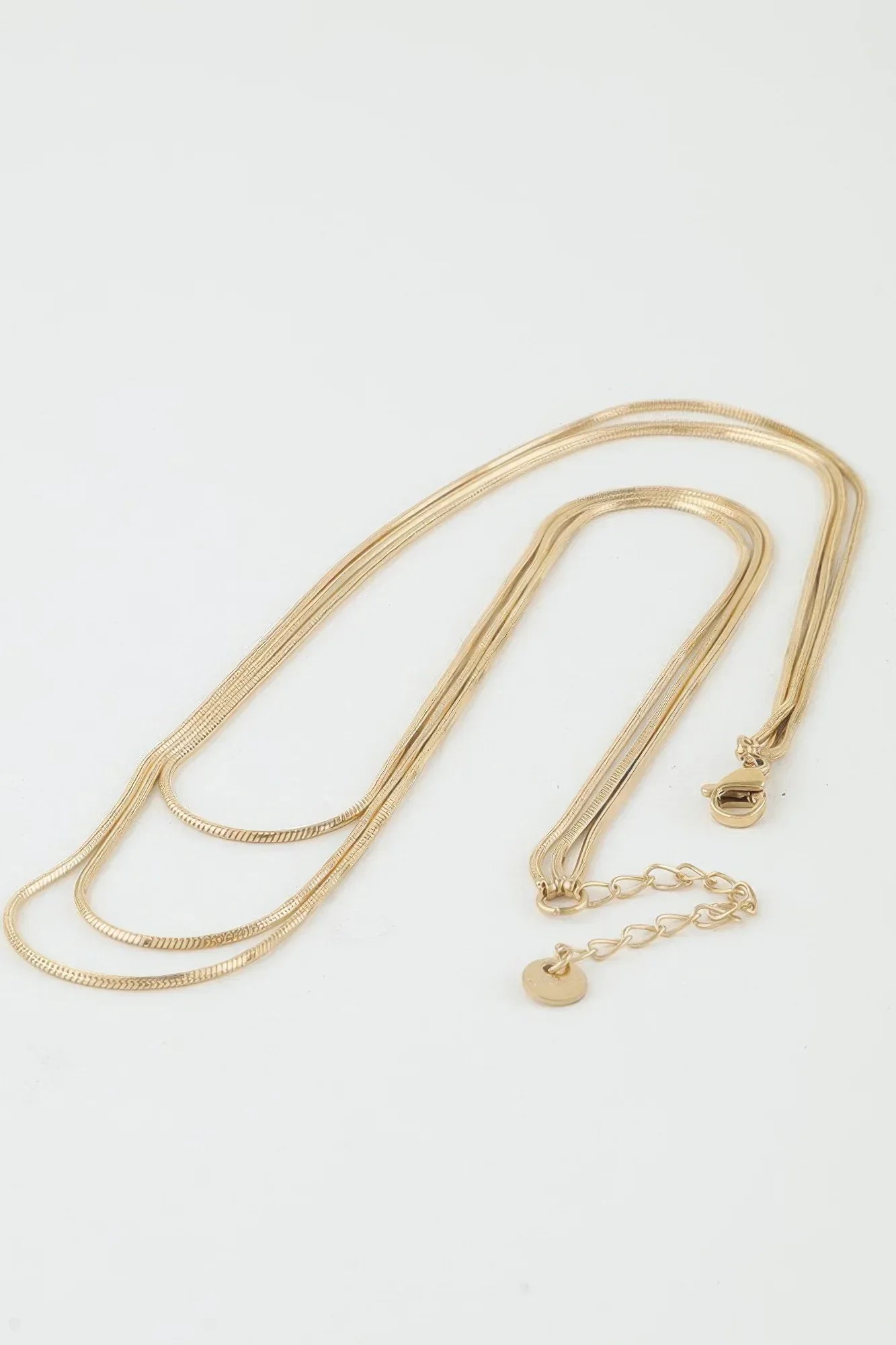 Triple Sleek Chain Necklace | Mixtshop LLC
