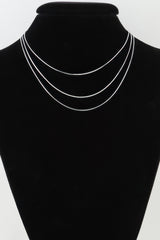 Triple Sleek Chain Necklace | Mixtshop LLC