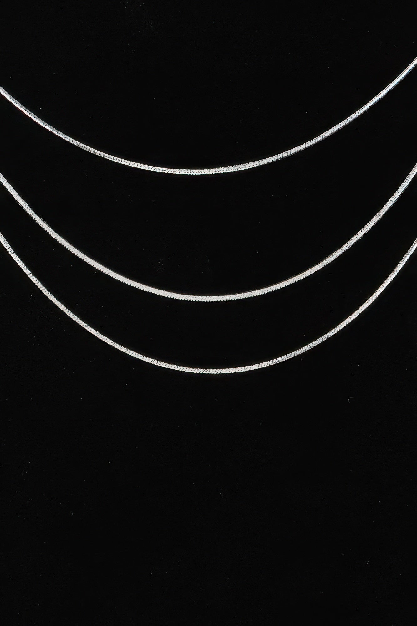 Triple Sleek Chain Necklace | Mixtshop LLC