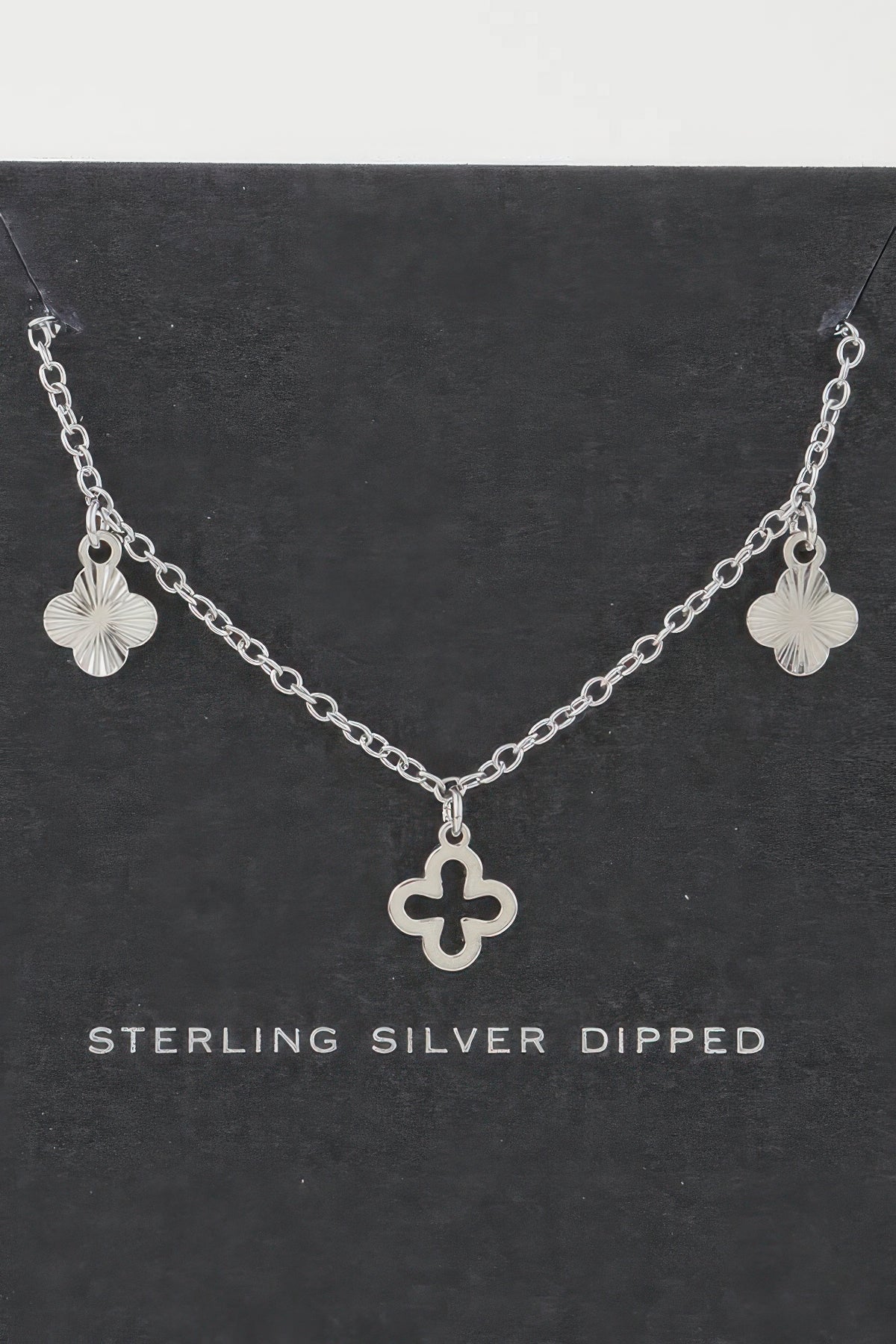Triple Clover Charm Necklace | Mixtshop LLC