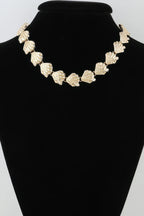 Hammered Sea Shell Charm Necklace | Mixtshop LLC