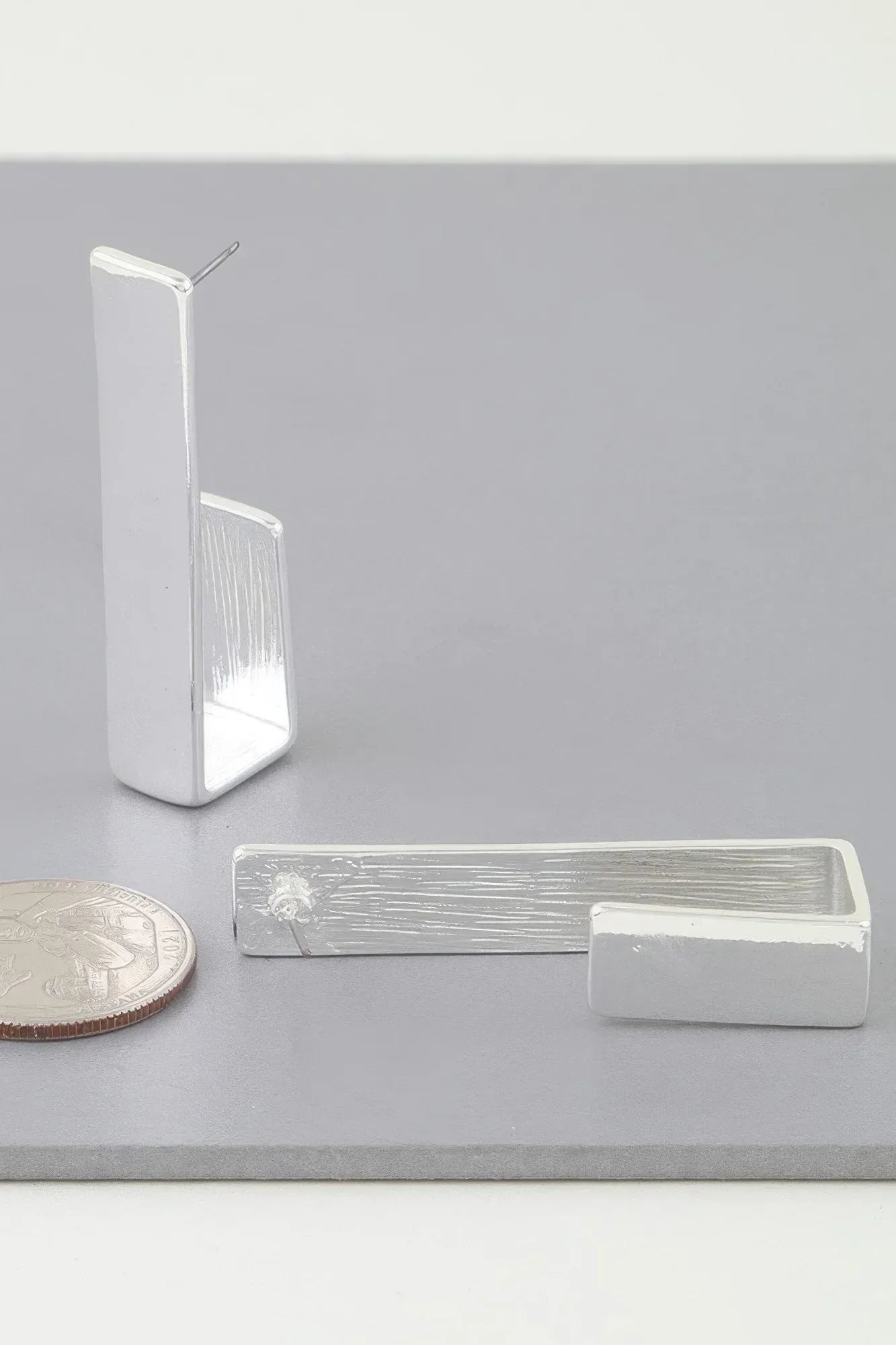 Modern Geometric Frame Hook Earrings | Mixtshop LLC