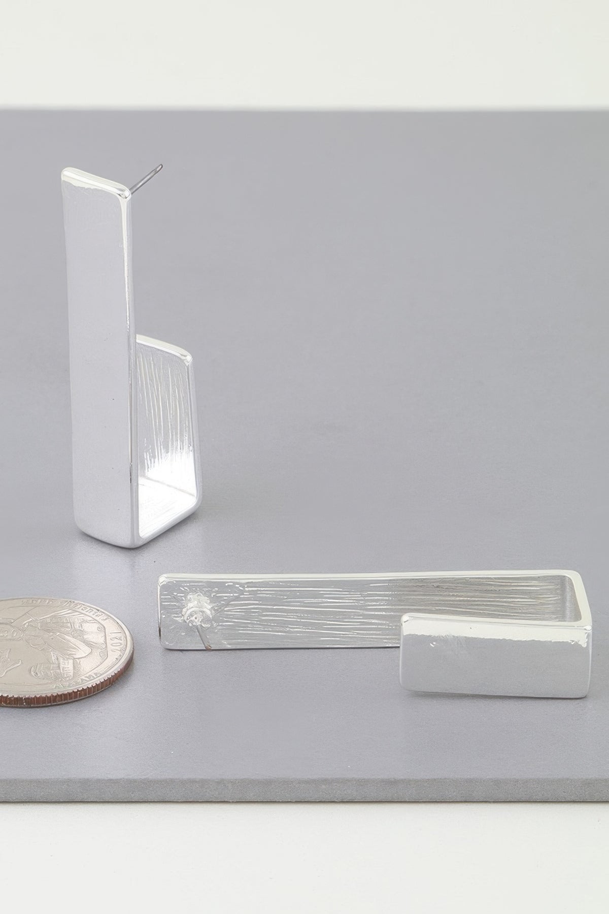 Modern Geometric Frame Hook Earrings | Mixtshop LLC