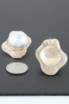 Etched Stone Statement Stud Earrings | Mixtshop LLC