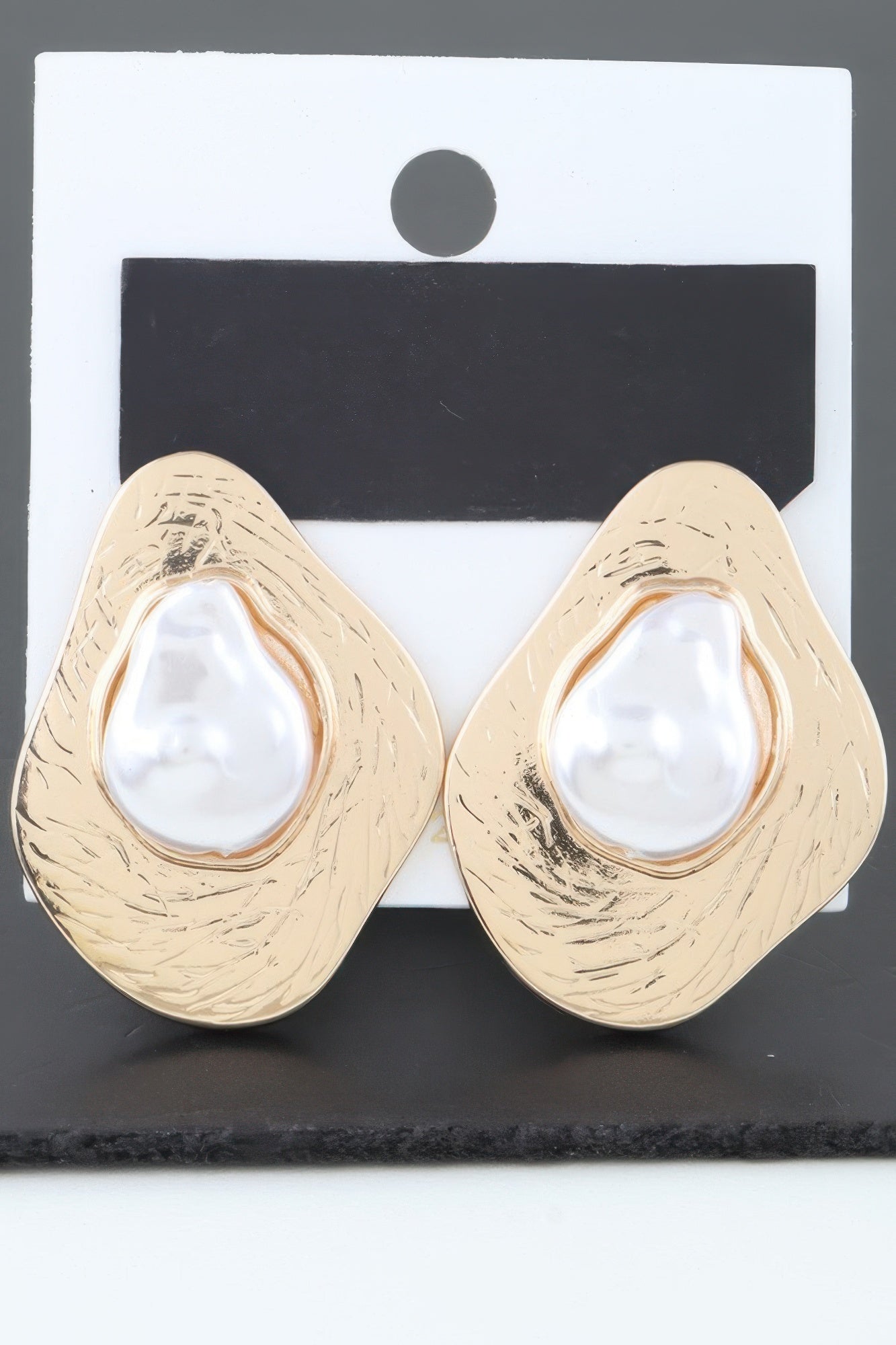 Abstract Etched Stone Stud Earrings | Mixtshop LLC