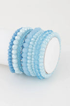Multi Pastel Pink Crystal Beaded Bracelet | Mixtshop LLC