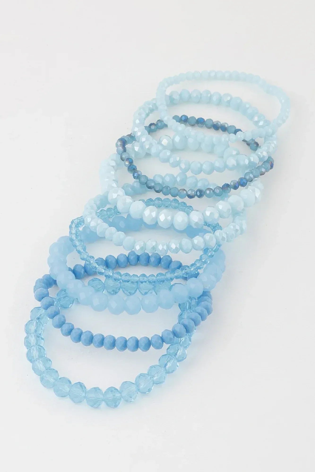 Multi Pastel Pink Crystal Beaded Bracelet | Mixtshop LLC