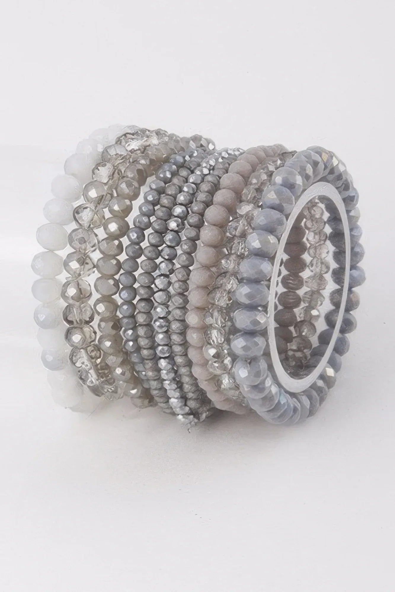 Multi Pastel Pink Crystal Beaded Bracelet | Mixtshop LLC