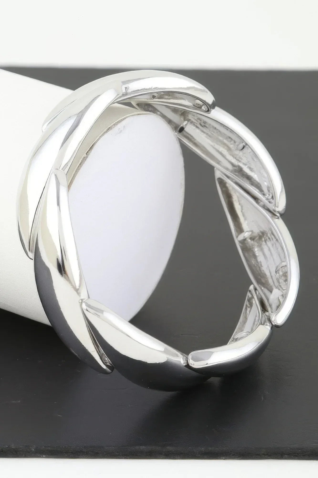 Shiny Overlapping Leaves Bracelet | Mixtshop LLC