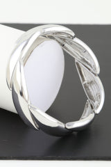 Shiny Overlapping Leaves Bracelet | Mixtshop LLC