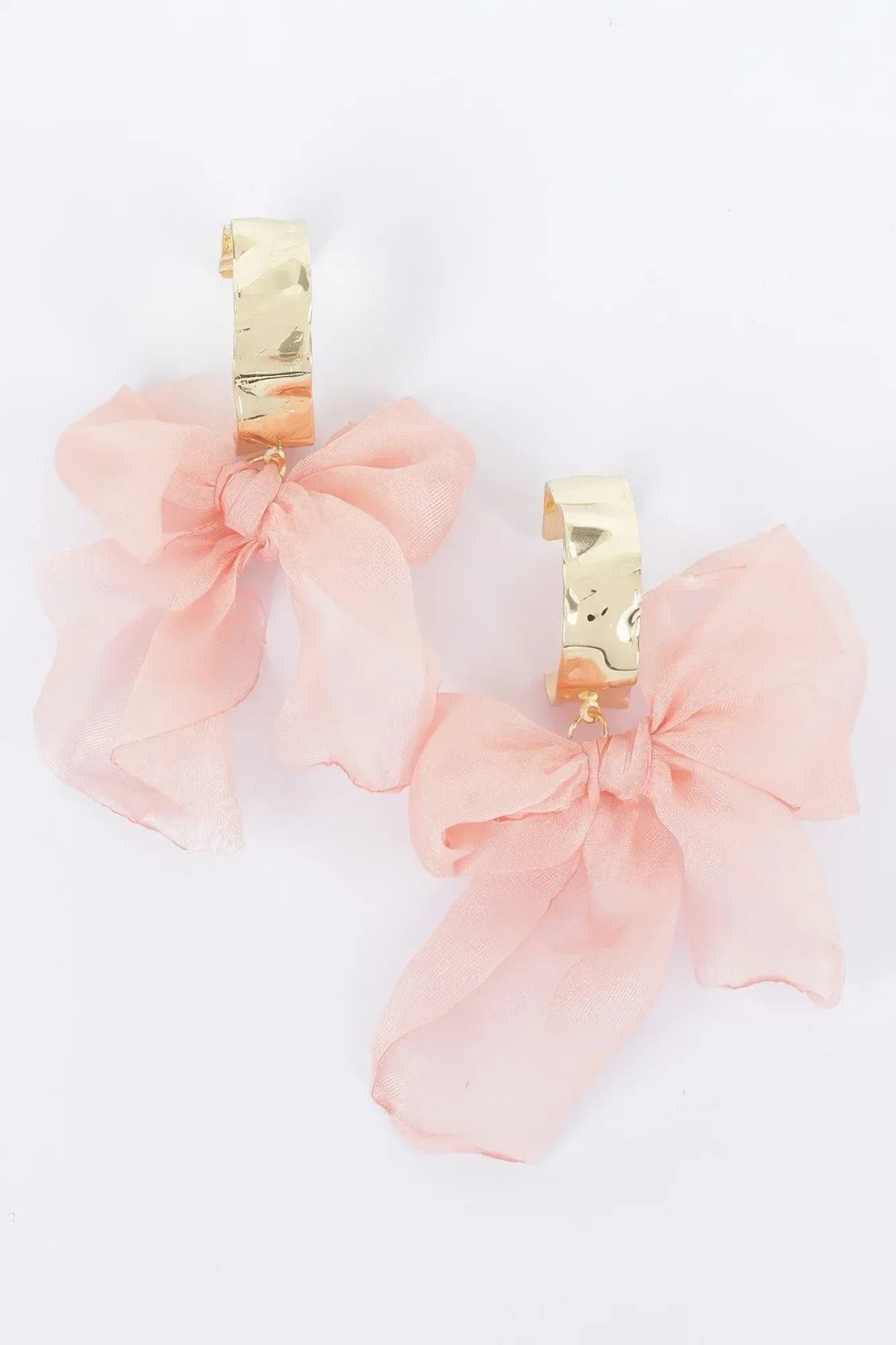 Metal Fabric Flower Earring | Mixtshop LLC
