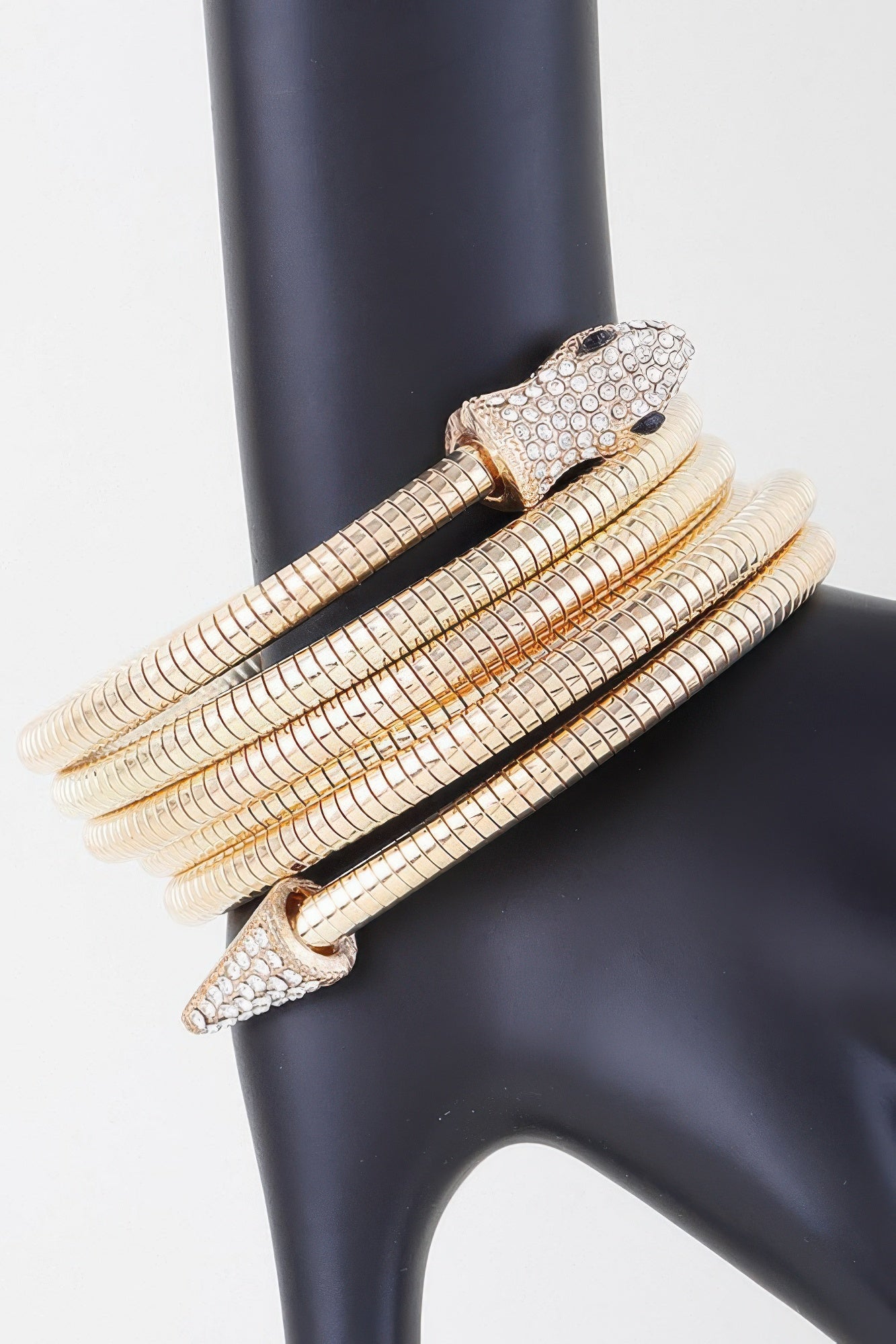 Coiled Bejeweled Snake Bracelet | Mixtshop LLC