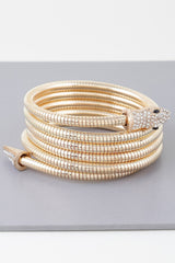 Coiled Bejeweled Snake Bracelet | Mixtshop LLC