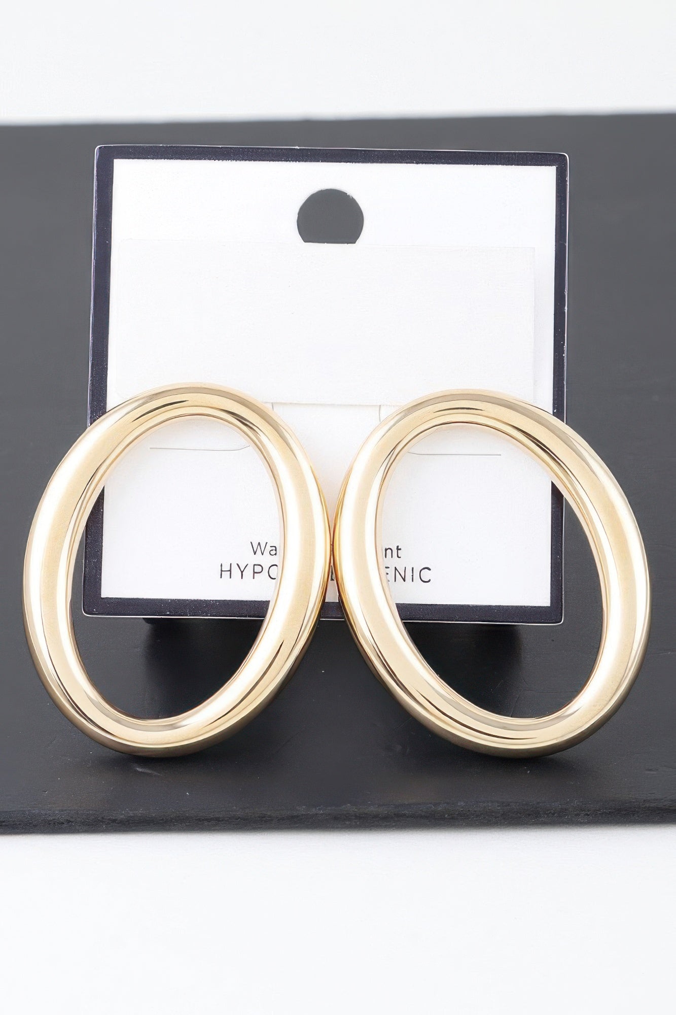 Shiny O Oval Earrings | Mixtshop LLC