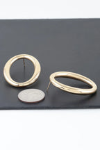 Shiny O Oval Earrings | Mixtshop LLC