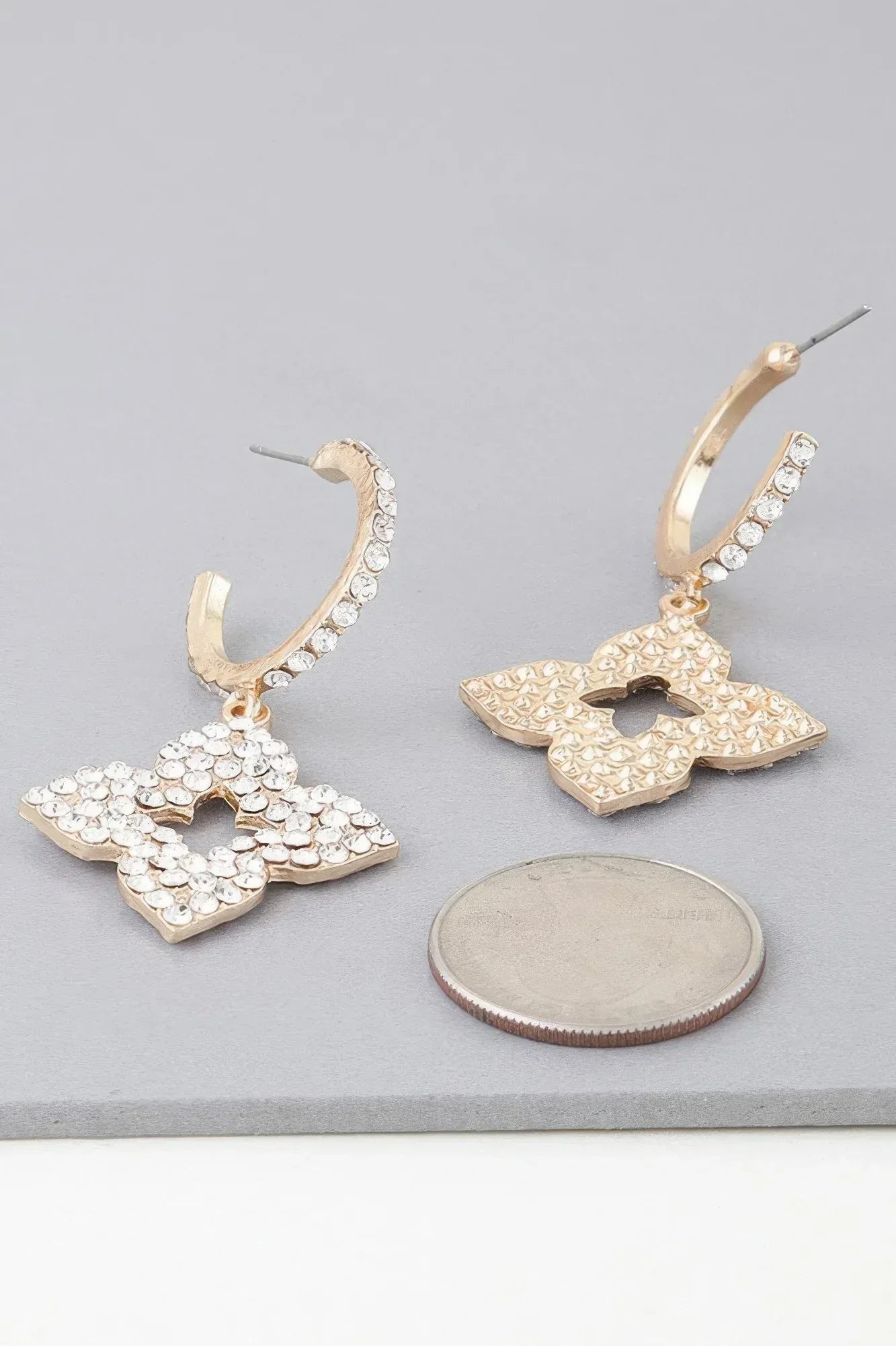 Bejeweled Flower Earrings | Mixtshop LLC Main image