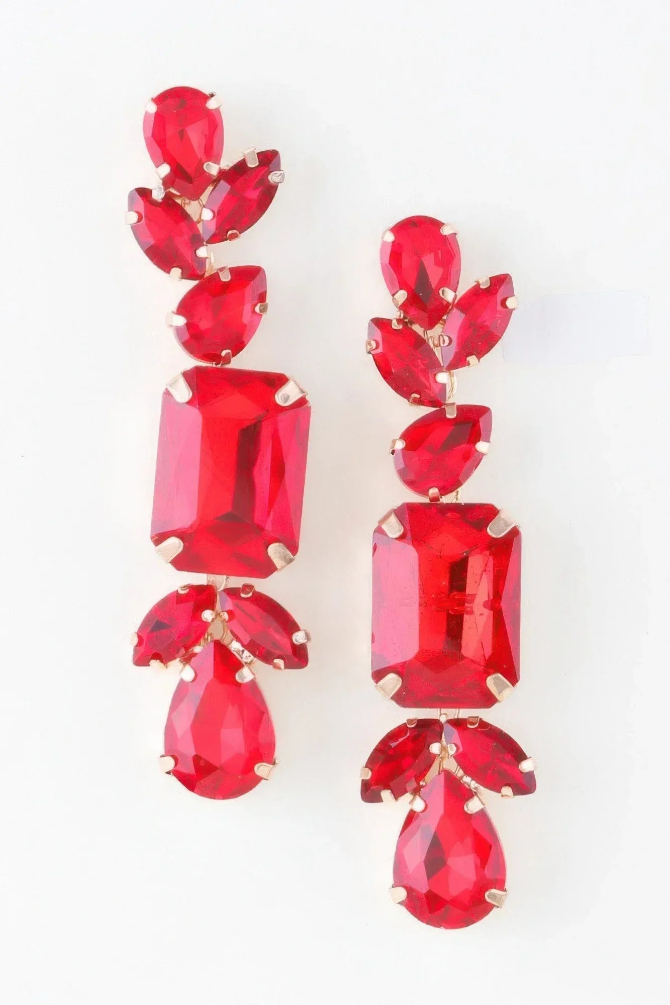 Rhinestone Dangle Drop Earrings | Mixtshop LLC Main image