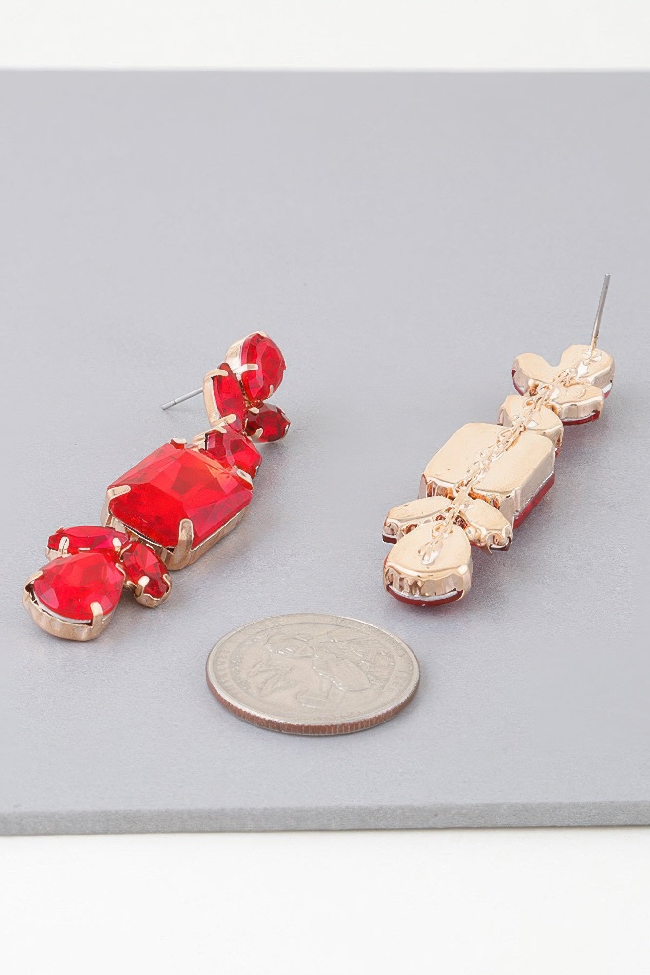 Rhinestone Dangle Drop Earrings | Mixtshop LLC