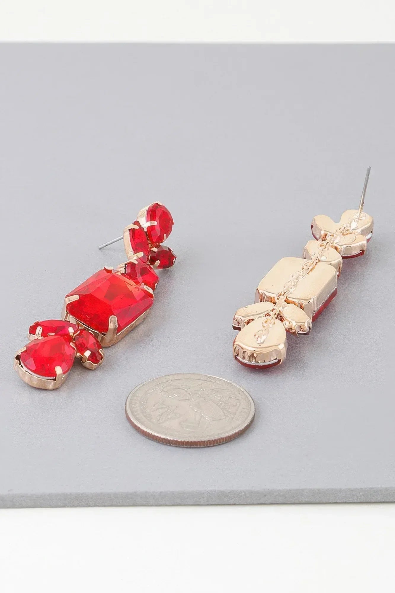 Rhinestone Dangle Drop Earrings | Mixtshop LLC