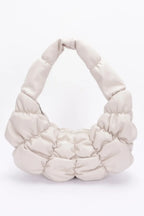 Pleated Faux Leather Shoulder Bag | Mixtshop LLC
