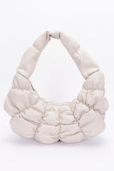 Pleated Faux Leather Shoulder Bag | Mixtshop LLC