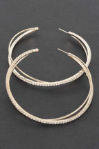 Rhinestone Hoop Earring | Mixtshop LLC